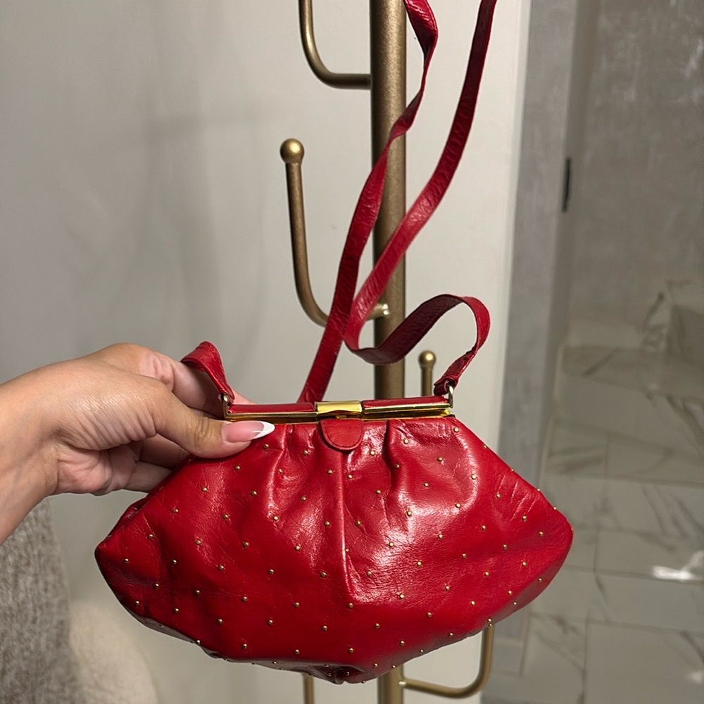 Rare Vintage Stuart Weitzman Red Clutch/bag